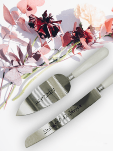 CAKE KNIFE + SHOVEL ΣΤΑΘΗΣ ΑΛΕΞΑΝΔΡΑ-FLOWERS